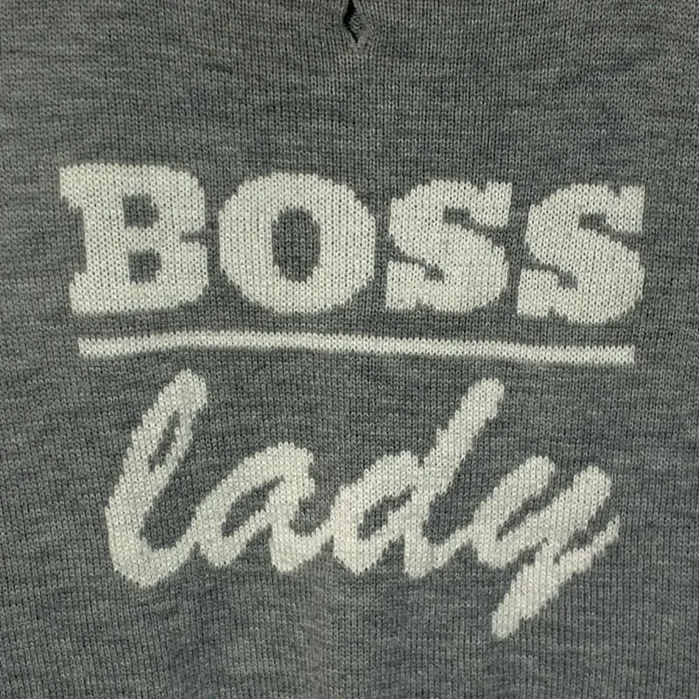 Vibrant life, “boss lady” knit dog sweater, size large ￼